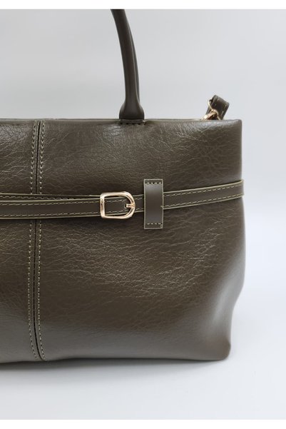 TUESFA Women's Faux Leather Zippered Shoulder & Hand Bag (with Strap) Width 35 Length 20
