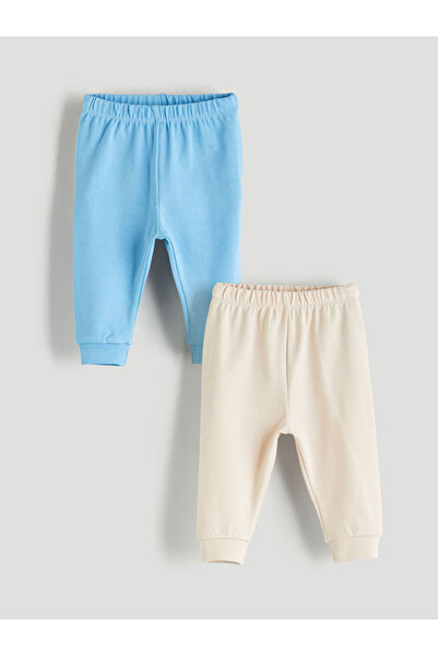 LC Waikiki Elasticated Waist Baby Boys' Jogger Sweatpants 2 Pack