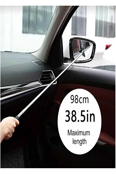 Empressco Uzayabilir Siyah Teleskopik Araba Cam Sileceği ve Yan Dikiz Aynası