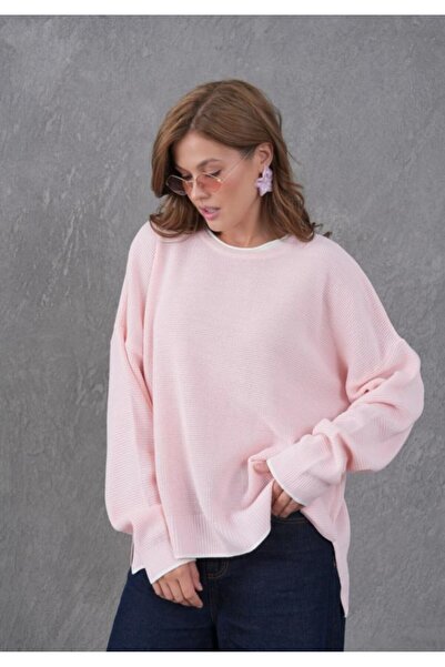 fuşyha butik Simple Knitted Sweater Suitable for Everyday Use