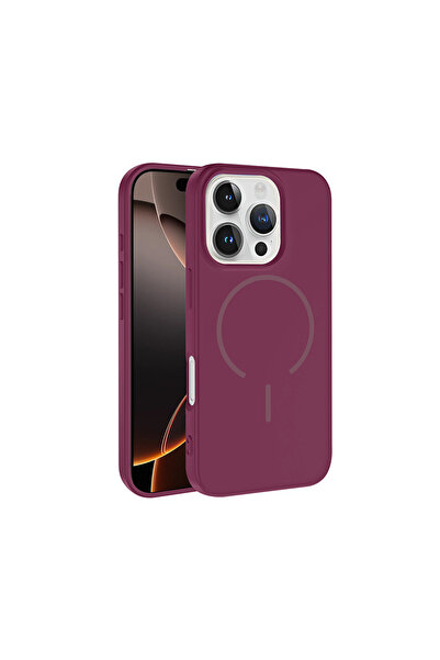 Başkenttekno iPhone 16 Pro Case Meta Launch M-Safe Camera Protection Velvet I...