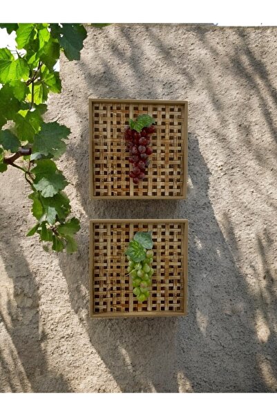 unique florya 2’li 3D Üzüm Salkımı Dekoratif Duvar Panosu Mutfak ve Balkon Ta...
