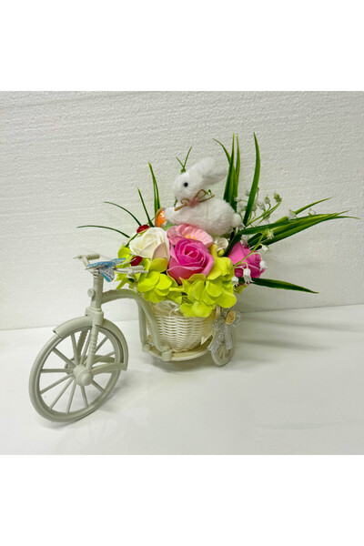 velve Aranjament floral Easter, decoratiune iepure, selectie flori artificial...