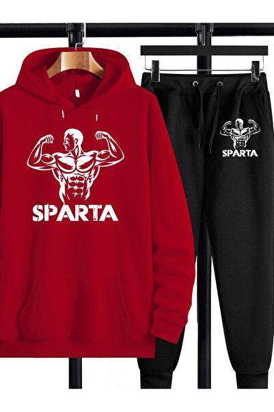 ibibik moda Women's Soarta Printed Hooded Tracksuit Set - Hooded Sweatshirt B...