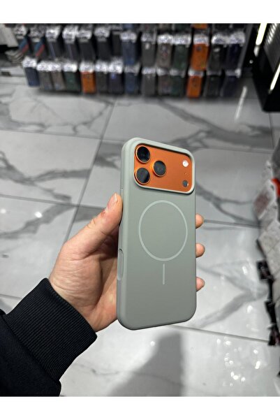 Bilişim Aksesuar iPhone 17 Pro Uyumlu Silinebilir Lansman Kılıf - Gri