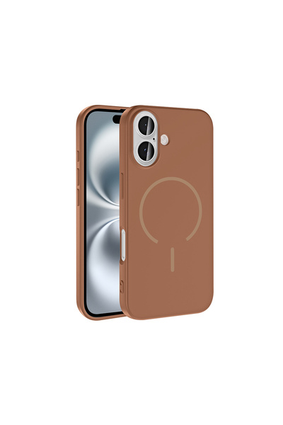 Başkenttekno iPhone 16 Case Meta Launch M-Safe Camera Protection Velvet Insid...