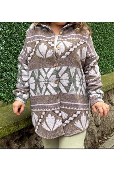 MODA Desenli oduncu gömlek (kalın kaşe kumaş )Mont gibi kulanılır.