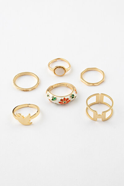 Sortie Aksesuar مجموعة خواتم من الفولاذ المقاوم للصدأ قابلة للتعديل مع زخارف ...