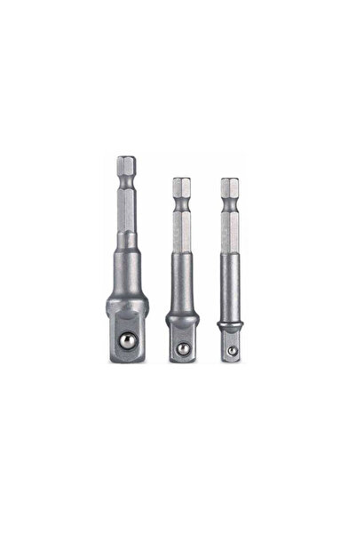 PERİBOİA Hex Plus Socket Adapter 3 Piece Set 1/4-3/8-1/2 mm Dmx4712
