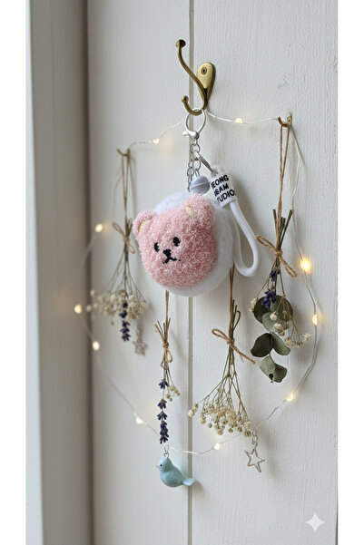 Şirin Μπρελόκ με βελούδινο αρκουδάκι και καθρέφτη - Προαιρετικός καθρέφτης μα...