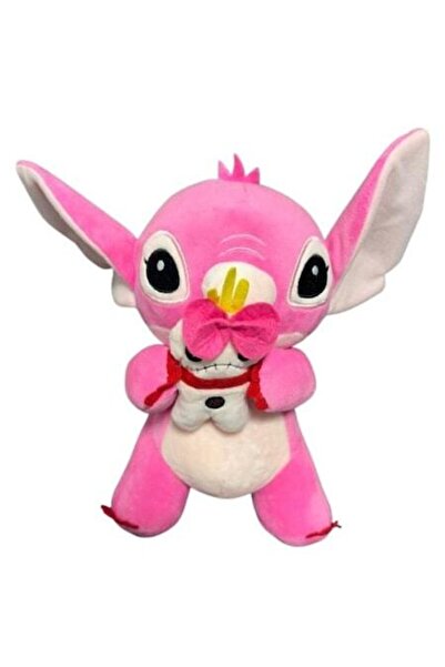 Lilo & Stitch Jucărie de pluș Stitch cu păpușă, moale, roz, material premium,...