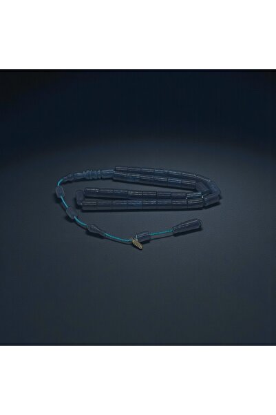 EnazStore Master Signed Ringed Imame Craftsmanship Navy Blue Crimped Amber