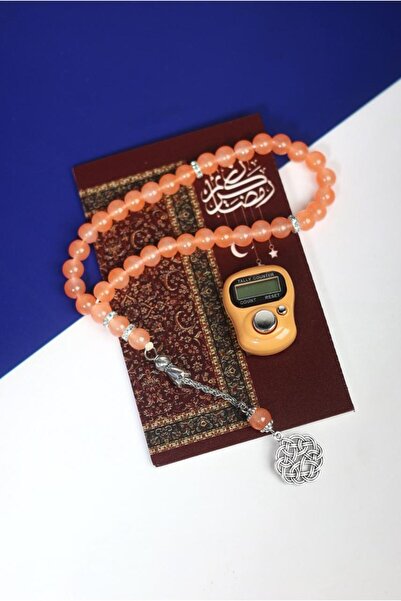 GIFT سبح الكترونية مع كروت ثيم سجادة وسبحه توزيعات رمضان ( 12حبة )