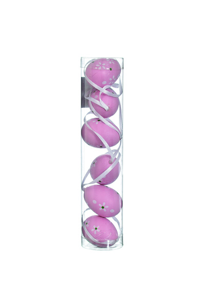 Other Set of 6 pink hanging eggs for Easter decoration