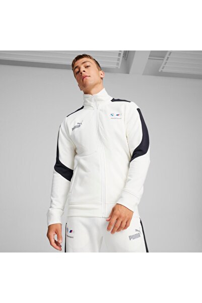 Puma Bmw Mms Mt7+ Unisex White Casual Jacket