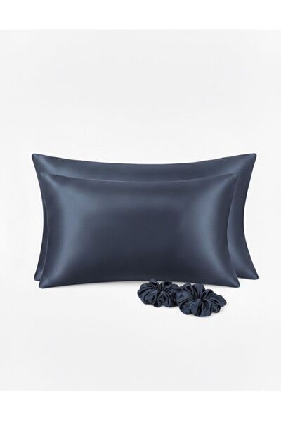 EL YAPIMI ipek saten Kıvırcık ve düz saçlılar için saten yastık kılıfı ve tok...