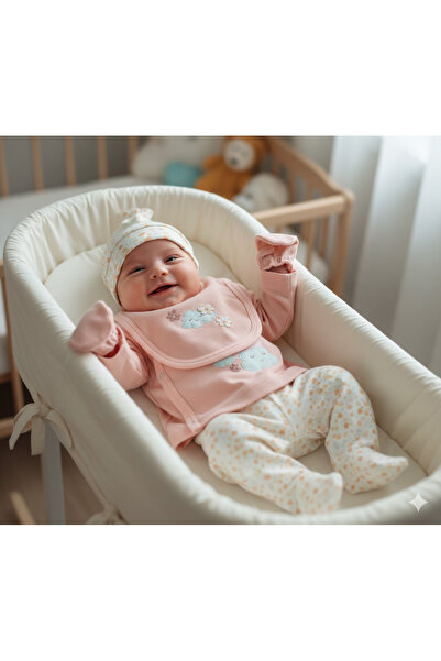 Bebitof Kız Bebek 5 Parça Hastane Çıkışı Seti