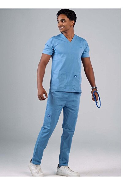 Generic زي طبي من آر زد، أزرق سماوي