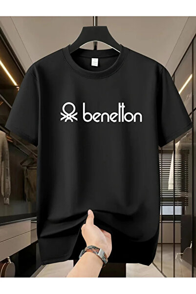 İnazuma Outdoors Unisex Oversize Printed Cotton Crew Neck Short Sleeve Black ...