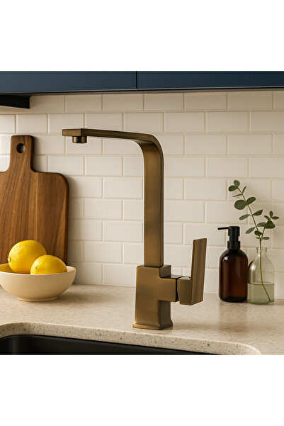 banyosepeti صنبور مياه مربع عتيق من كيوبكس – 360 °   أنبوب دوار