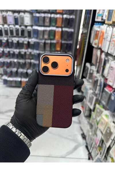 Bilişim Aksesuar iPhone 17 Pro Max Karbon Magsafe Kılıf - Çöl