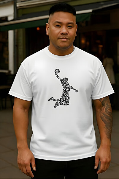 cennet'in butiği Dunk Basketball Printed Oversize Unisex Tshirt