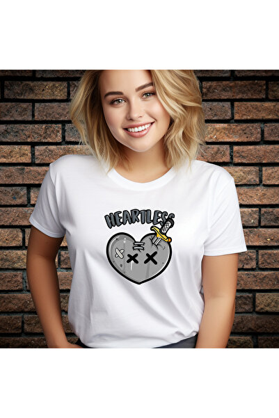 CXO Craft Tricou Dama cu Imprimeu, Heartless, Bumbac