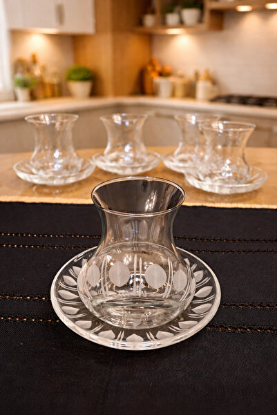 DİVA HOME&ACCESSORİES Aora Paşabahçe Çay bardağı Çay Takımı Seti 12 Parça