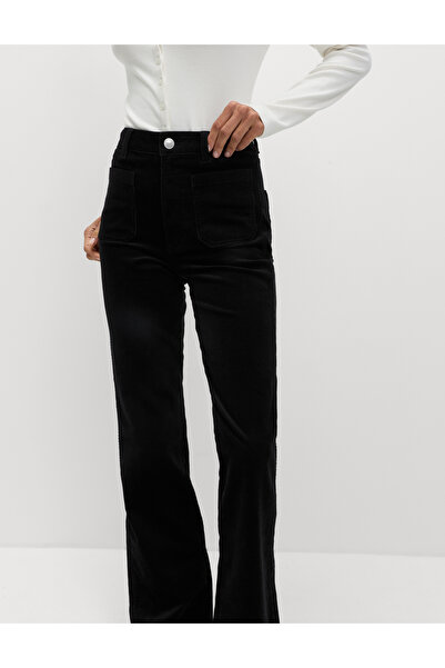 Marks & Spencer Pamuk Karışımlı Kadife Slim Fit Pantolon