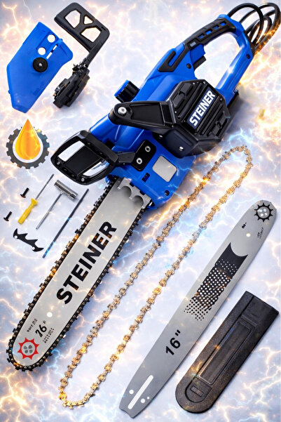 STEİNER M-1800 W Kömürsüz Motor Çelik Şanzuman Bakir Sargili Elektrikli Ağaç ...