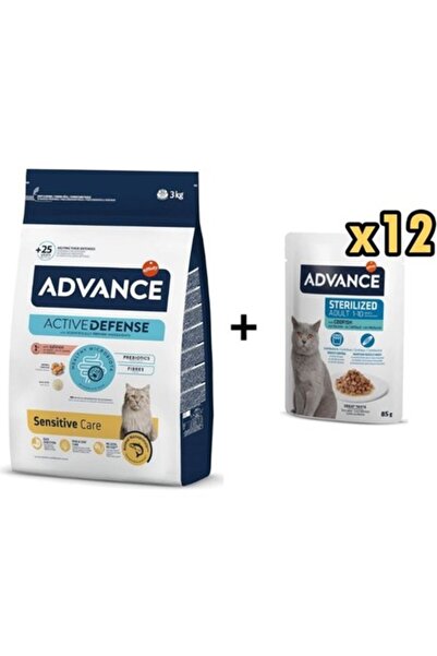 Advance Somonlu Kısırlaştırılmış Kedi Maması 1,5 kg + 12 Adet Morina Balıklı ...