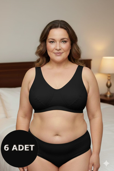 lohusahamile Великий розмір Бавовняний 6-парений бюстгальтер для мам