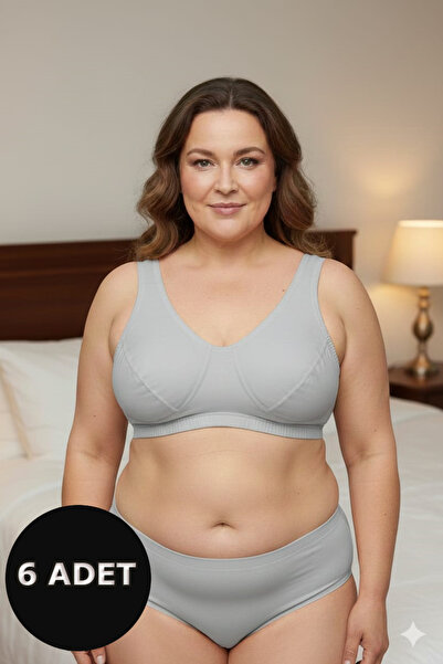 lohusahamile Великий розмір Бавовняний 6-парений бюстгальтер для мам