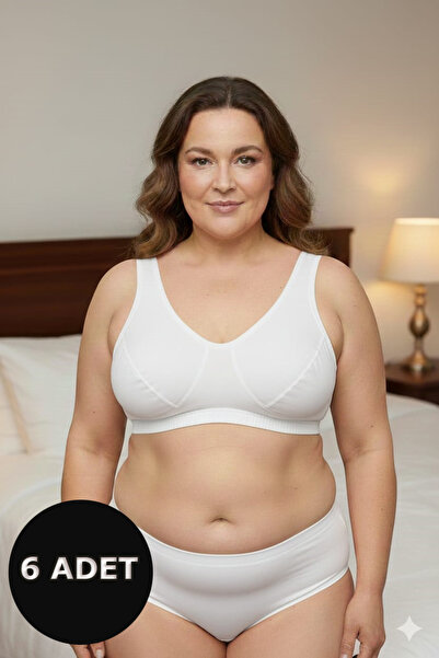 lohusahamile Великий розмір Бавовняний 6-парений бюстгальтер для мам