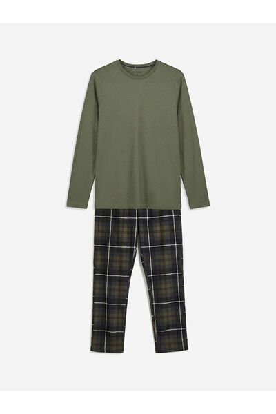 LC Waikiki Σετ ανδρικών καρό πιτζάμες Standard Fit