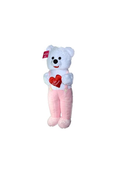 BYCEGU 1075P Bear in Overalls Pink 75 Cm-Selay