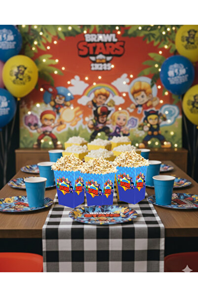 Evabrite Brawl Stars Themed Birthday Corn Box – Party Treats Presentation