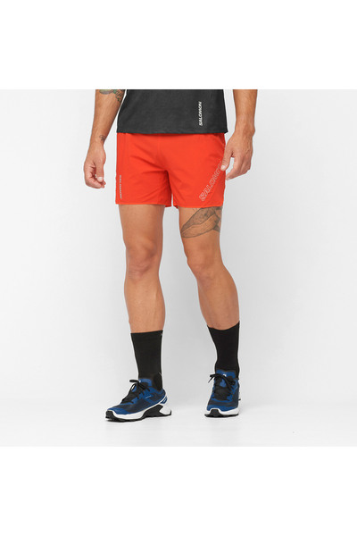 Salomon Sense Aero 5 Erkek Turuncu Koşu Şortu