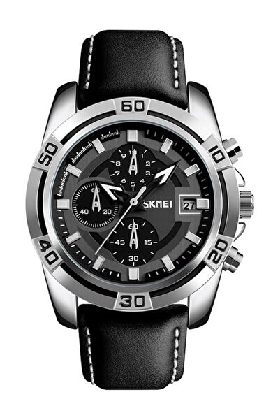 Skmei Men's Water Resistant Chronograph Watch 9156h - 47 mm - Black