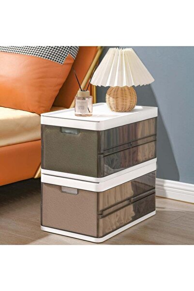 Arabest صناديق تخزين قابلة للطي مع أغطية للتنظيم، حاويات بلاستيكية للملابس وا...