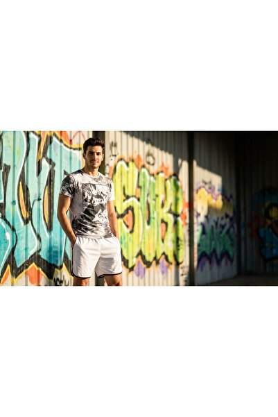 Generic (Unbranded) Breathable Graphic Men's T-Shirt in White - Optimal Fit f...