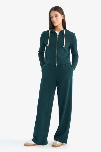 DeFacto Wide Leg Sweatpants with Tie Waist G6463Ax25Wn