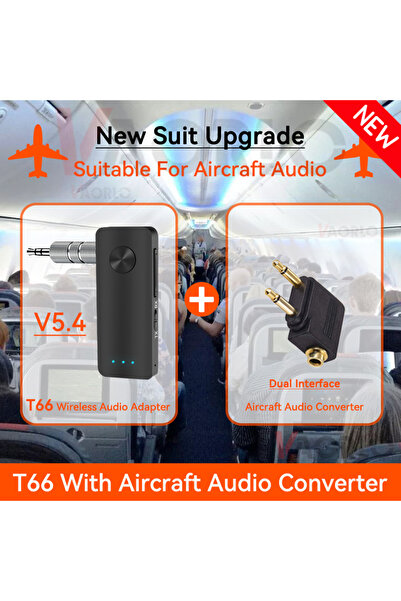 Choice3 مع محول AP 2 في 1 جهاز استقبال صوت بلوتوث 5.4 محول لاسلكي ستيريو هاي ...