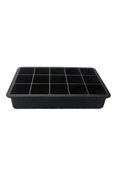XIUWOO Silicone Ice Cube Molds With Lid Black
