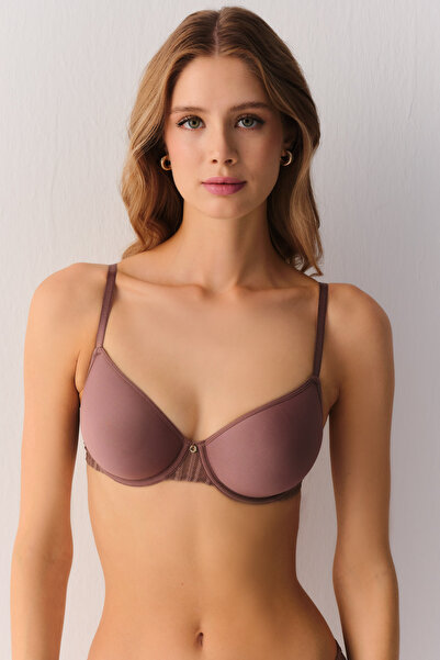 SUWEN Stripe Basics Spacer Desteksiz Balenli Sütyen