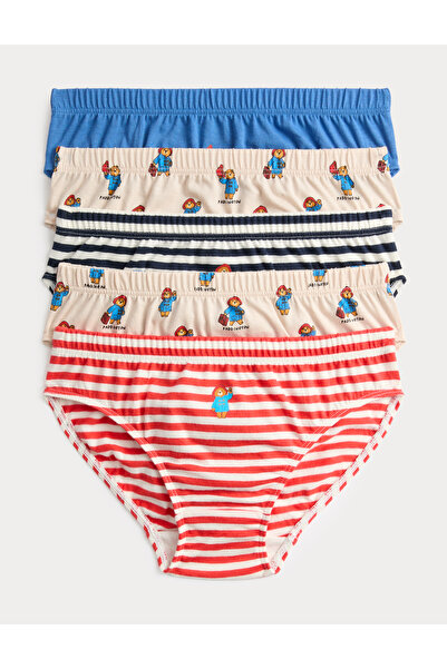Marks & Spencer Saf Pamuklu Paddington 5’li Külot Seti (2-8 Yaş)