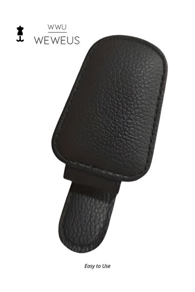 Weweus Siyah Araç İçi Gözlük ve Kart Tutacağı Klipsi