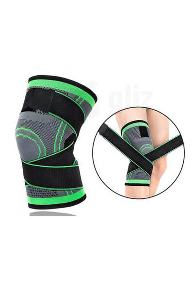 LU TING KNEE SUPORT Double knee pads with adhesive tape - 2 pcs