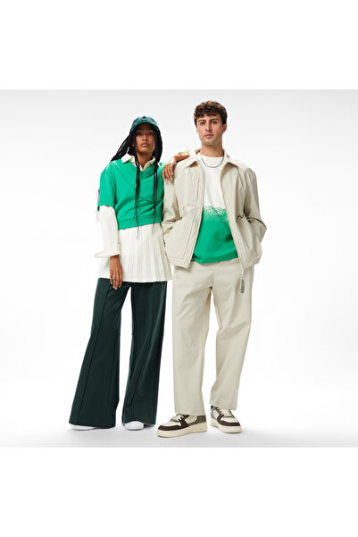 Lacoste x House of SuperStep Slim Fit Erkek Bej Pantolon