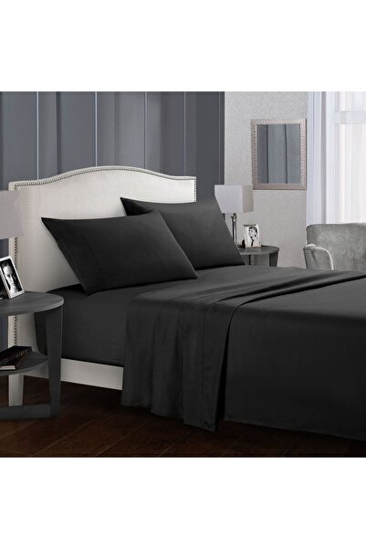 ZJ&Brothers King Bed Sheets Set, 500 TC, 4 Piece, Microfiber, 41 cm Pockets, ...